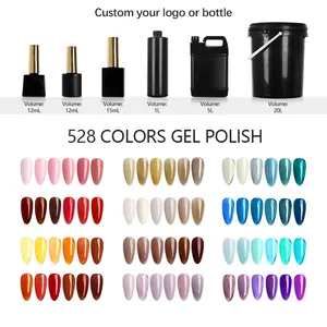 Móng tay supplie OEM bán buôn lâu dài UV Polish Gel Hema miễn phí Màu sắc Nude Gel Polish