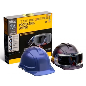 แว่นตานิรภัย EVO SUN กรอบสีน้ำเงิน เลนส์กันแสงสีฟ้า - Product Image 2