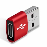 Puerto adaptador USB a tipo C Hembra PD Convertidor de cable de carga rápida Banco de carga TYP C