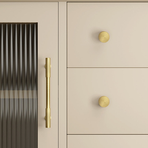 Poignée en laiton de haute qualité Qiansi HK0134 pour meubles modernes, poignée en T pour tiroir, bouton de <span class=keywords><strong>commode</strong></span>, poignées longues pour armoire et penderie - Product Image 5
