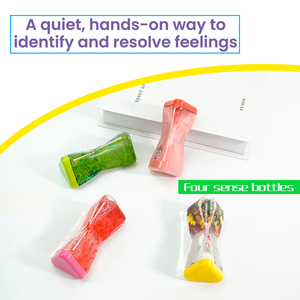 เครื่องตั้งเวลาถ่ายน้ำมันของเหลวแบบตั้งโต๊ะสีสันสดใสของเล่นฝึกประสาทสัมผัสสำหรับเด็กออทิสติก Botella de <span class=keywords><strong>Calma</strong></span> ของขวัญแปลกใหม่ - Product Image 4