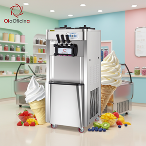 Máquina de Helado Suave de Tres Cabezas Verticales ICL26S, Garantía de Calidad, Alta Productividad Comercial, para Cine y <span class=keywords><strong>Restaurante</strong></span> - Product Image 1