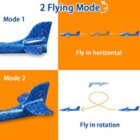 Avion en mousse géant à LED pour enfants, jouet d'extérieur anti-chute, planeur acrobatique à lancer à la main, vente chaude
