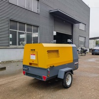 Compresseur d'air mobile diesel certifié EPA 5m3 APCOM Compresor 8 7 bar DEUTZ Kubota Engine 7bar Cummins 185cfm 185 Cfm 8bar