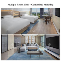 Meubles d'hôtel de luxe 5 étoiles personnalisés, projet clé en main pour chambre d'hôtel, ensemble complet de meubles de chambre d'hôtel modernes
