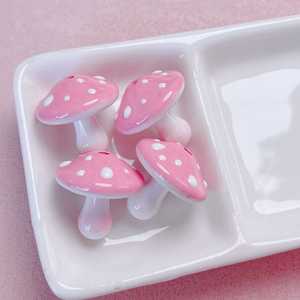 Perline Acriliche a Forma di Fungo, Ciondoli Fai da Te per <span class=keywords><strong>Bracciali</strong></span> e Collane, Perline Decorative per Artigianato - Product Image 4