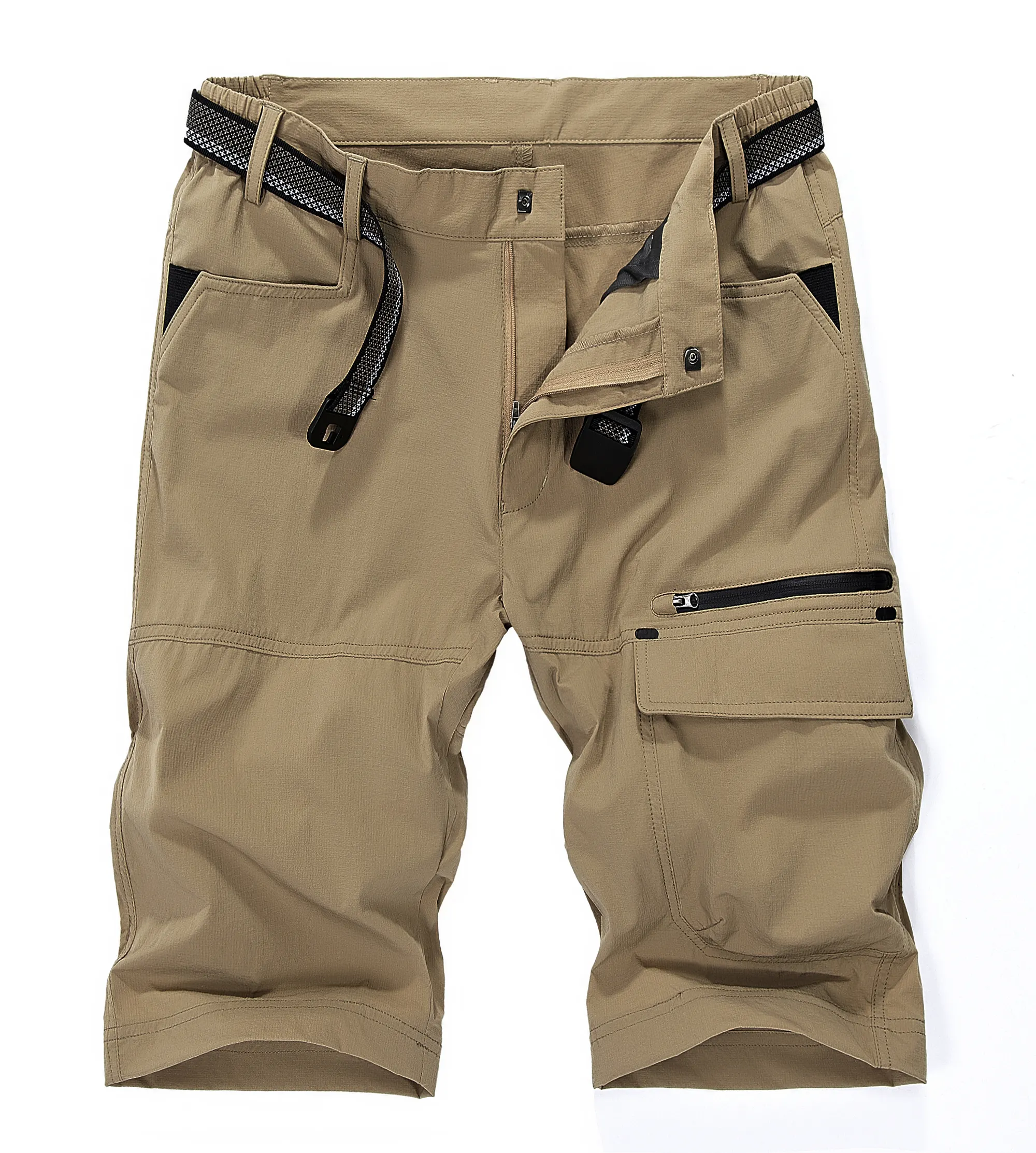 Großhandelspreis gute Qualität individuelle Übergröße Herren Sommer lässig locker cargo Shorts mit Gürtel