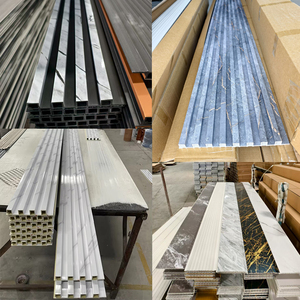 Prix usine de haute qualité Wpc/Pvc panneau cannelé utilisé pour le panneau de salon de salle de bain pour la décoration murale intérieure - Product Image 4