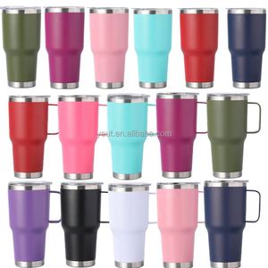 แก้วน้ำสแตนเลสเคลือบสีฝุ่นแบบกำหนดเองขายส่ง แก้วกาแฟเก็บความร้อนสองชั้น ฝาปิดแบบประหยัดพลังงาน สำหรับเครื่องดื่มเย็น จำนวนมาก - Product Image 6