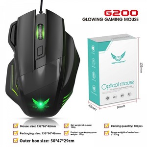 Ratón Mecánico para Juegos, Eléctrico, para PS2, con Seguimiento Óptico, 7 Teclas, Luz Intermitente de Colores, para Escritorio - Product Image 2