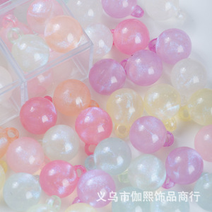 Yiwu City <b>Plastic</b> Resin Round <b>Beads</b> 10mm For Jewelry Making And Hair Accessories - Product Image 1