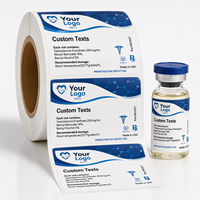 Autocollants personnalisés en vinyle pour flacons, impression sur mesure, autocollants holographiques pour bouteilles de 3 ml, 5 ml, 10 ml