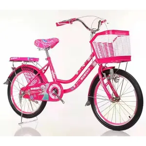 中国OEM粉色和蓝色钢架叉2轮尺寸20 16儿童自行车