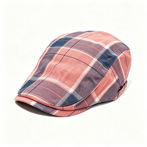 Wholesale ACE Unisex Plaid Ivy Vintage Tartan Gatsby Adjustable Back <b>Flat</b> Cap Custom Logo Casual Party Street <b>Hat</b> - Product Image 4