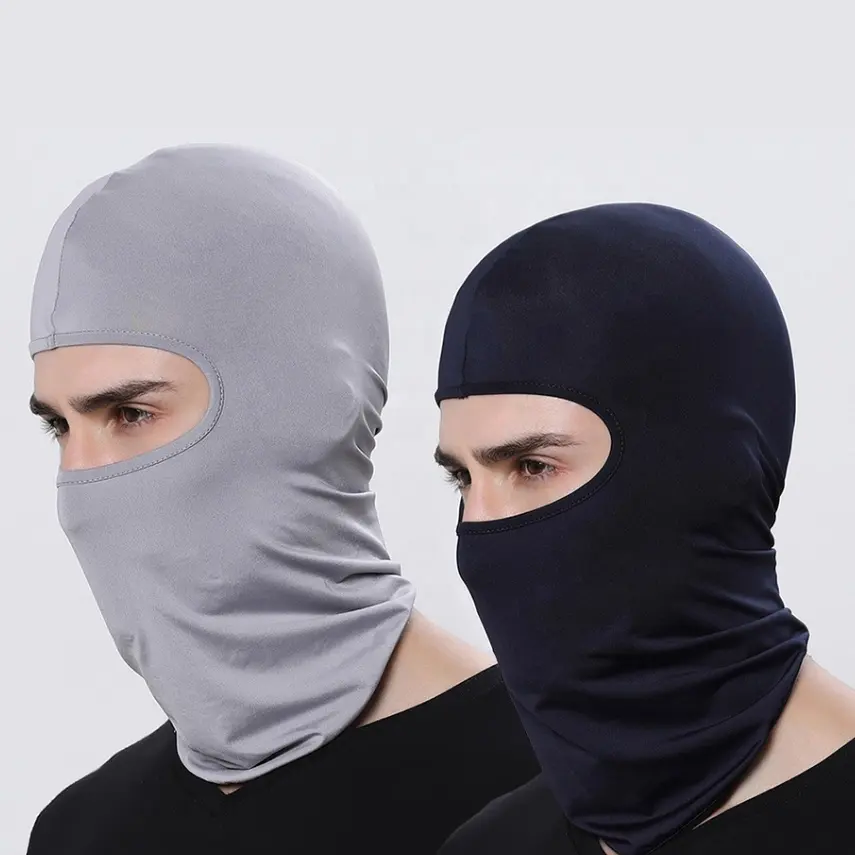 Wholesale Custom Black Blank Ski Mask With Logo 1Hole Skimask Camouflage Balaclava Full Face Hat