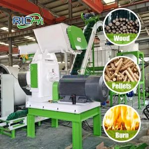 RICHI 1-2 T/H trituratore trituratore Pallet cippatrice frantoio macchina Pellet macchina segatura