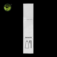 Kit de couture en coton-tige biodégradable PLA, amidon de maïs, savon compostable, brosse à dents, dentifrice, emballage, sac d'emballage écologique