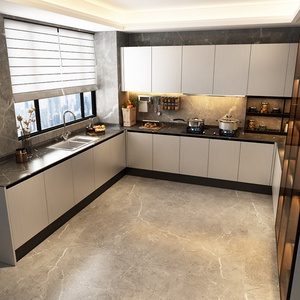 Armoires de cuisine en gros : Armoires modulaires sur mesure de style moderne avec comptoirs en marbre - Product Image 3