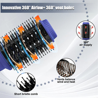 Outil de coiffage professionnel multi-styler, moteur BLDC, ionique, 3 vitesses de vent, 3 températures, double tension, vente en gros pour salons