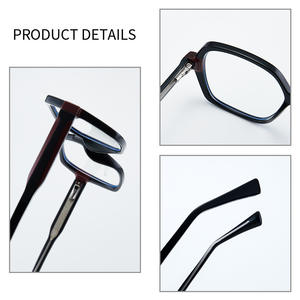 Monturas de gafas cuadradas TR90 Tr87211 anti luz azul, gafas de lectura unisex con lentes AC para protección contra la luz azul. - Product Image 4