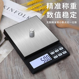 เครื่องชั่งดิจิตอล Changxie ความแม่นยำ 0.1 กรัม รับน้ำหนักได้ 10 กิโลกรัม พร้อมแท่นโลหะ สำหรับทำอาหารและอบขนม - Product Image 1