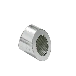 Mükemmel oksijen sensörü eğrisi çentikli somun M18 X 1.5 konuları çelik kaplama nikel oksijen sensörü somun