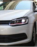 Feux de voiture LED dynamiques VW Polo 2011-2018 Vento, projecteur de phare rouge, DRL 6000k, neuf, 12V, 10000 lumens, automobile