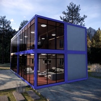 Maison de conteneur à deux étages moderne, nouvelle conception, confortable et luxueuse pour villa