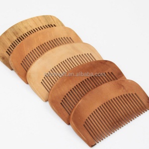 Peigne à barbe en bois de santal, peigne à poche en bois de bambou, vente chaude, dents fines et grosses, antistatique, personnalisé, petit, pour hommes - Product Image 5