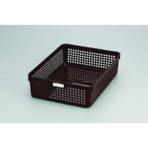 Cesto portaoggetti marrone Inomata A4 con funzione di nome personalizzata - Product Image 1