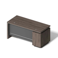 Mobilier de bureau moderne Bureau d'ordinateur en bois de noyer avec fonction extensible Vente directe d'usine pour le personnel de maison Élégant et pratique