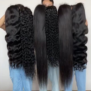 Venta al por mayor de pelucas de cabello humano birmano, doble estiramiento, sin pegamento, Full Hd, 360 - Product Image 3