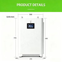 Batería de Almacenamiento de Energía Doméstica de Pared SUPSRSAFE T30 48V/51.2V LiFePO4 Híbrida para Red Eléctrica 10-20kW CAN