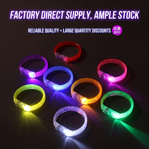 Bracelets lumineux LED pour fêtes, bracelets à bulles lumineuses, logo personnalisé, bijoux pour festivals et événements - Product Image 4