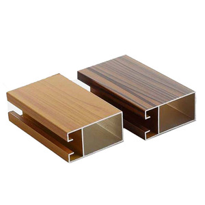 China Supplier Customized Furniture Aluminum Wood Grain Cabinet Profile