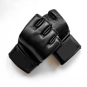 Gants de MMA professionnels de haute qualité pour hommes avec gants d'entraînement de boxe en cuir véritable de qualité supérieure personnalisés - Product Image 1