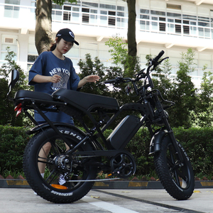 จักรยานเสือภูเขาไฟฟ้า ขนาดยาง 20 นิ้ว ยางใหญ่ 750 วัตต์ มอเตอร์ไร้แปรงถ่าน แบตเตอรี่ลิเธียม 48 โวลต์ ระบบกันสะเทือนคู่ เบรกดิสก์ไฮดรอลิก สำหรับผู้ใหญ่ - Product Image 2