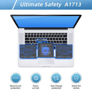 Batería de repuesto para portátil MYiYAE A1713 para <span class=keywords><strong>MacBook</strong></span> <span class=keywords><strong>Pro</strong></span> Retina 13 pulgadas <span class=keywords><strong>A1708</strong></span> 2016 <span class=keywords><strong>2017</strong></span> batería de la serie Year - Product Image 5