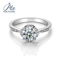 In the Mood for Love design 1ct VVS D diamant 925 argent matériel femme bague moissanite