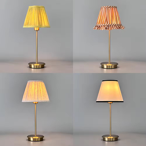 Hiện đại hậu hiện đại có thể sạc lại <span class=keywords><strong>LED</strong></span> bảng đèn không dây 5V sắt bàn đèn vải bóng râm linh hoạt ánh sáng cạnh giường ngủ cho nhà hàng - Product Image 2