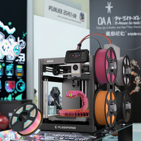 Flashforge AD5X Printer 3D portabel, kecepatan tinggi FDM meratakan otomatis multiwarna presisi tinggi industri 1 tahun PLA