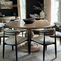 Amerikaanse antieke houten ronde eettafels Amerikaanse landelijke designmeubelen eettafelset luxe