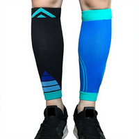 Chaussettes de compression pour jambe de sport à manchon de mollet en nylon personnalisé