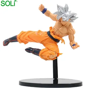  20 Cm Pvc Plastic Speelgoed Sleutel Van Egoïsme Ultra Instinct Super Saiyan Dbz Witte Goku Dbs Son Goku