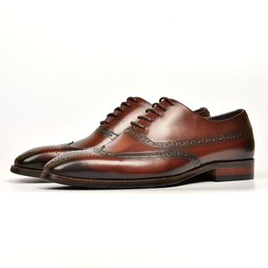Zapatos de cuero de hombre hechos a mano de alta calidad para venta al por mayor y personalización, con estilos de moda e informales. - Product Image 3
