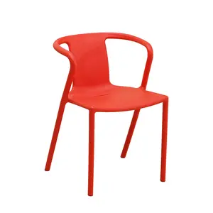 sillas plasticas restaurant modern armchair red chair plastic raw material made used hotel banquet chairs