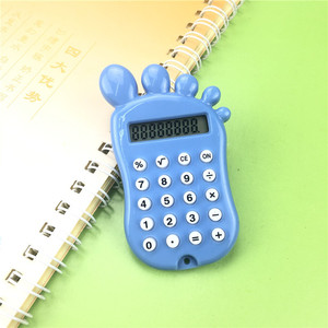 Cute Mini Footprint Calculator 8 Digit Candy Colored Portable For Elementary Students - Product Image 3