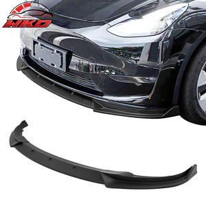 Para Tesla Model Y 2020-2025, Alerón Delantero Negro Mate Estilo IKON, PP, 3 Piezas, Kit de Carrocería de Alta Calidad - Product Image 1