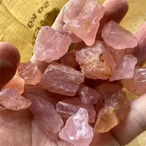 Bulk Wholesale Crystals Healing Raw Stones Natural Pink Rose Quartz Rough Gemstone For Sale