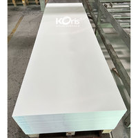 Superficie Sólida Acrílica Blanca Pura MA1101, Superficie Sólida Acrílica Koris, Material para Mostrador de Recepción, Encimera de Cocina, para el Hogar